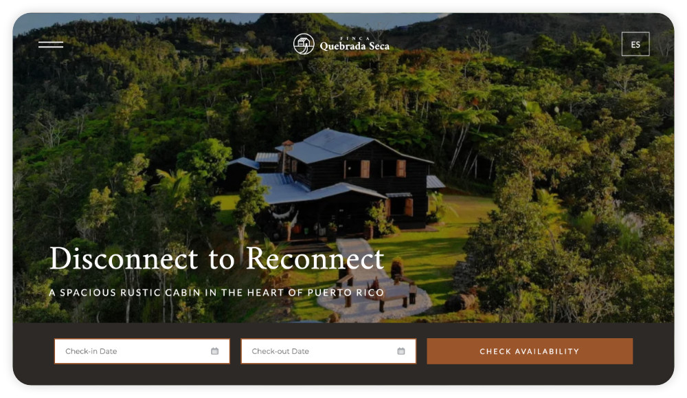 Ejemplo de diseño web en turismo